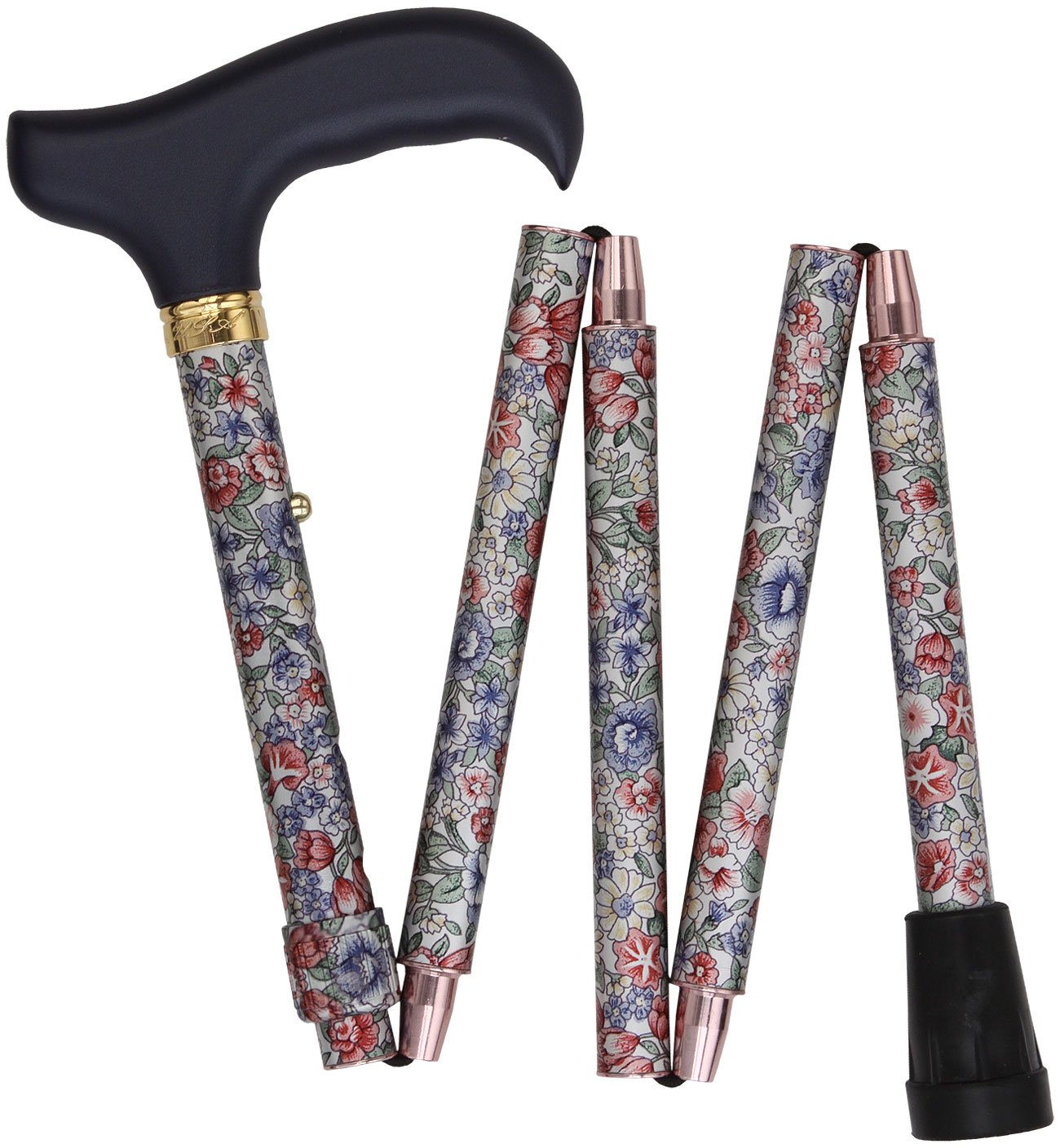 Scratch and Dent Wildflowers at Day Mini Compact Folding Cane V3071 Discount Sast