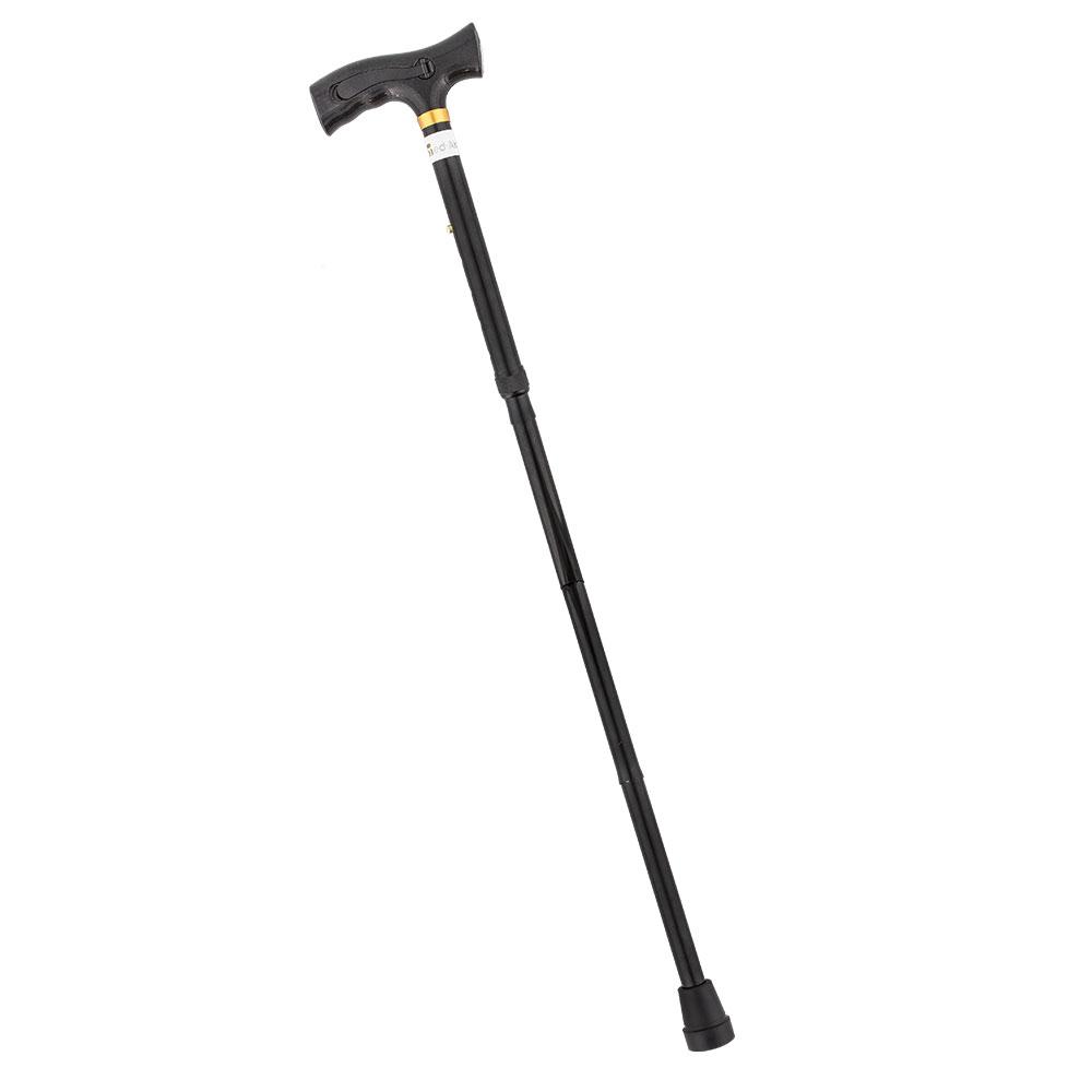 Scratch and Dent Folding Rechargeable Flashlight - Fritz Handle Walking Cane w/ Black Adjustable Aluminum Shaft V2263 Discount Original