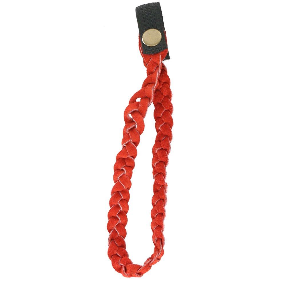 Red Suede Strap with Snap-Off Clip Professional