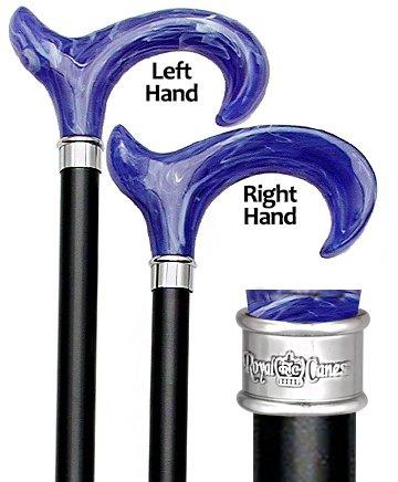 Blue Ice: Ergonomic Cane with Translucent Acrylic Handle Discount With Mastercard