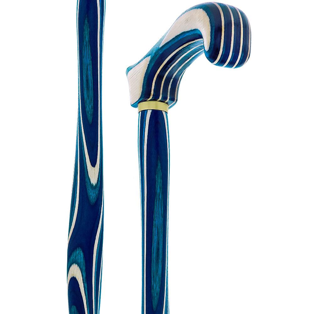 USA-Made Twisted Highlander Blue Cane: Vibrant Colorwood Sale For Nice