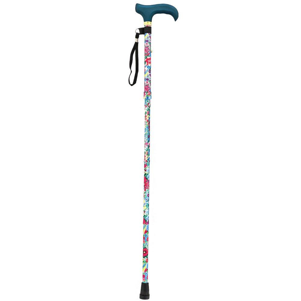 Beautiful Bouquet Adjustable Folding Cane w/ SafeTbase Sast