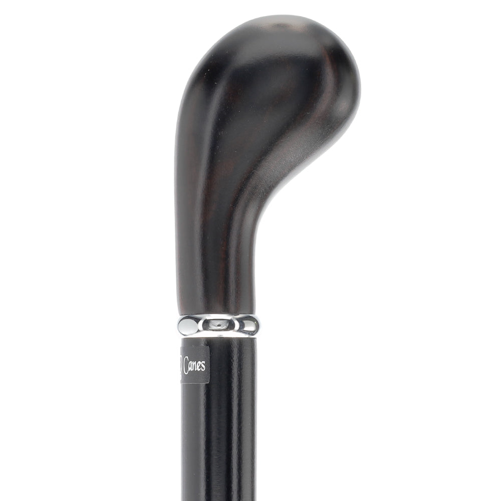 English Knob Ebony Wood Handle: Walking Stick, Beechwood Shaft Cheap Sale Release Dates