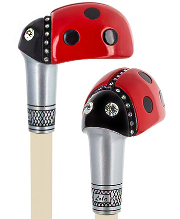 Lady Bug Lola Signature Carbon Fiber Walking Cane - 1 Ivory Shaft Discount Amazon