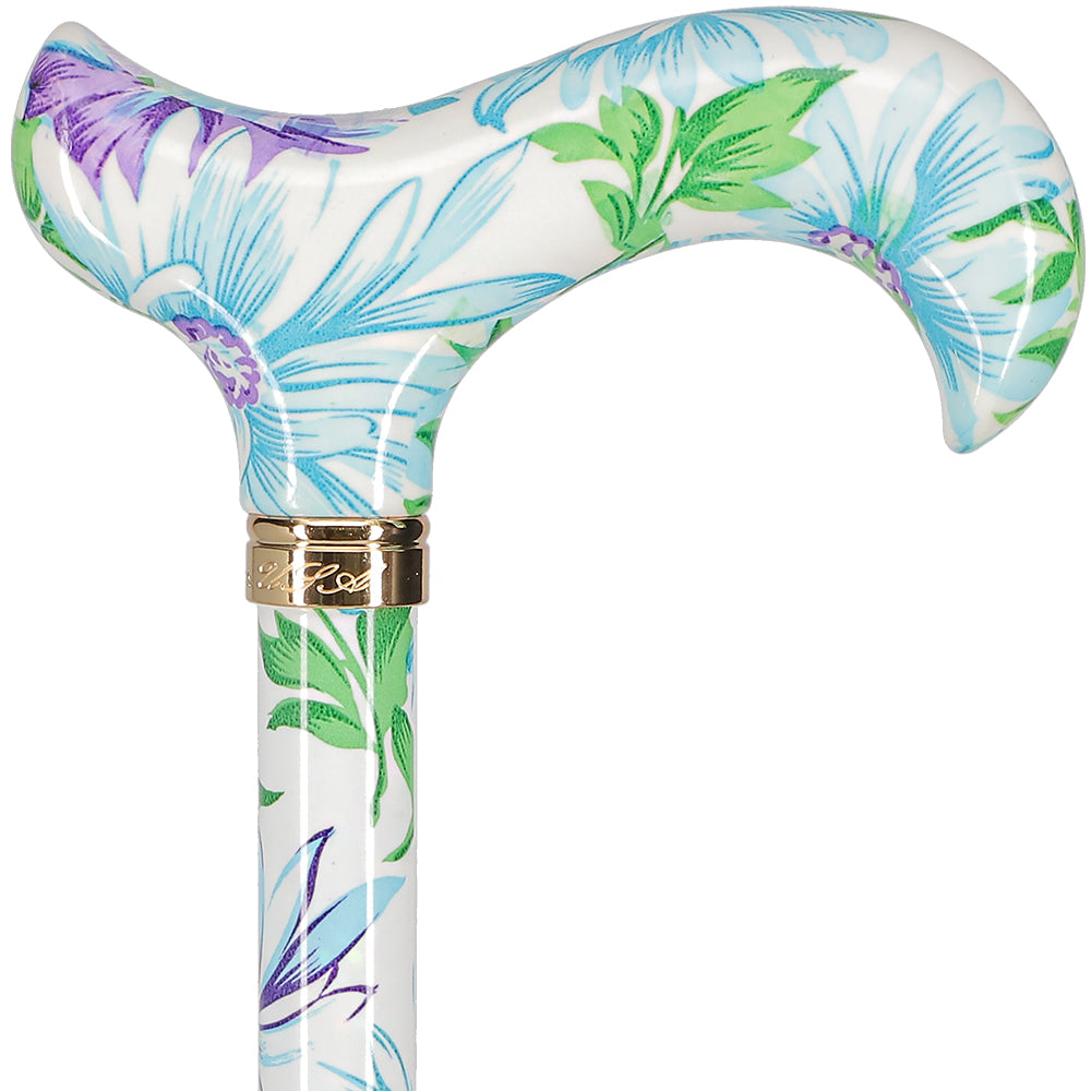 Heavenly Gardens: Designer Adjustable Cane w/ Patterned Handle Websites Cheap Pice