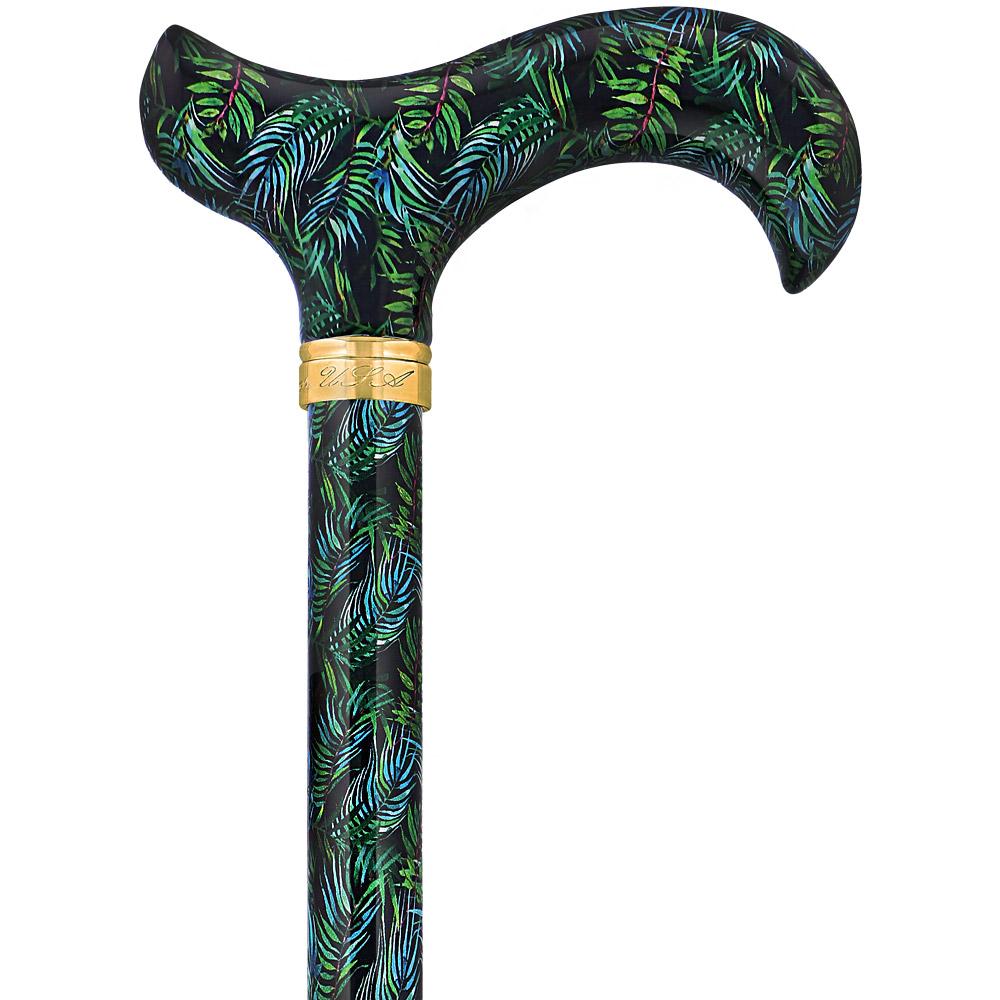 Midnight Breeze: Designer Folding Cane with Patterned Handle Outlet Store Cheap Pice