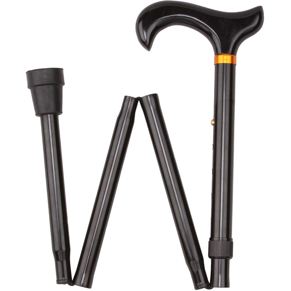 Black Adjustable Derby Folding Cane For Cheap Cheap Online