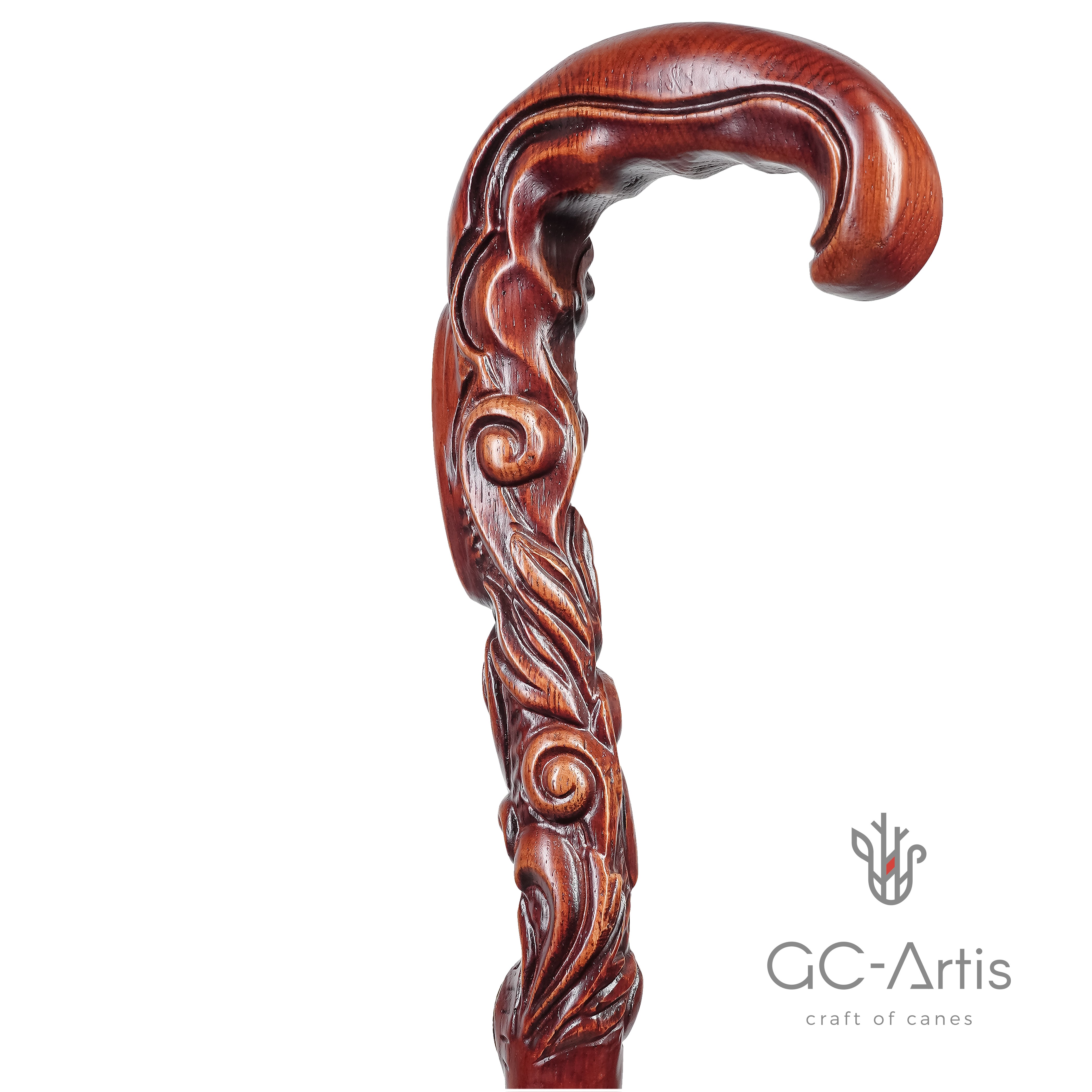 Muslim Symbol Carved Wood Cane: Unique Wood Handcarved Artisan Detail Buy Cheap 2025 New