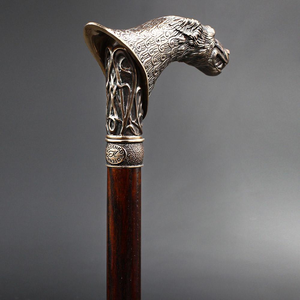 Victorian Wolf: Artisan Intricate Detail Brass Design Cane Cheap Sale 2025 Newest