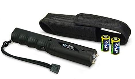 Zap Stick Stun Gun & Flashlight w/ Belt Clip High Quality For Sale