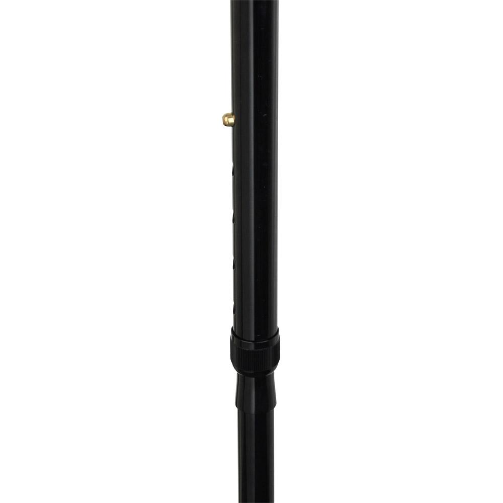 Scratch & Dent Chrome Plated Derby Walking Cane With Folding, Adjustable Black Aluminum Shaft V1795 Online Cheap Quality