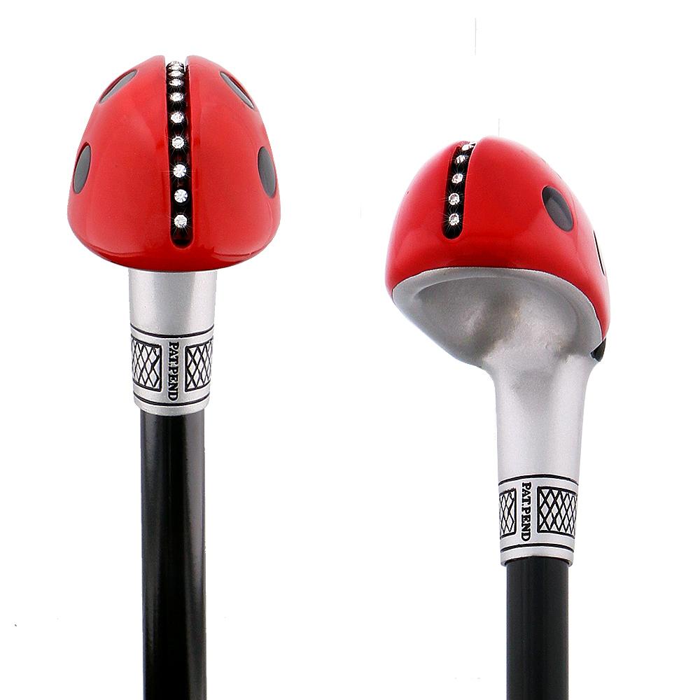 Lady Bug Lola Signature Carbon Fiber Walking Cane - 1 Black Shaft Collections Cheap Pice