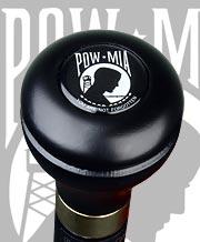 POW-MIA Emblem Flask Walking Stick: Wood Shaft Hidden Flask Buy Cheap Largest Supplier