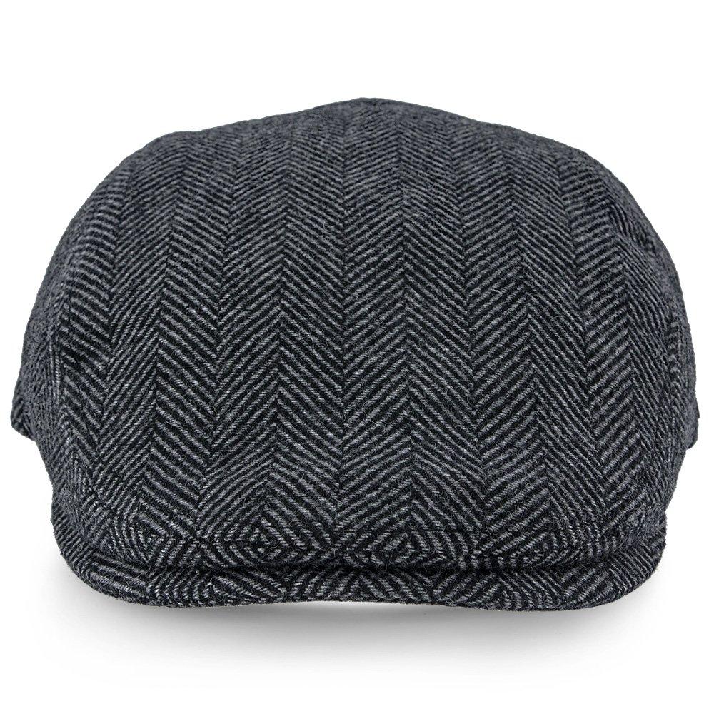 Main Street - Walrus Grey Tweed Plaid Herringbone Ivy Cap Cheap Sale Shop For