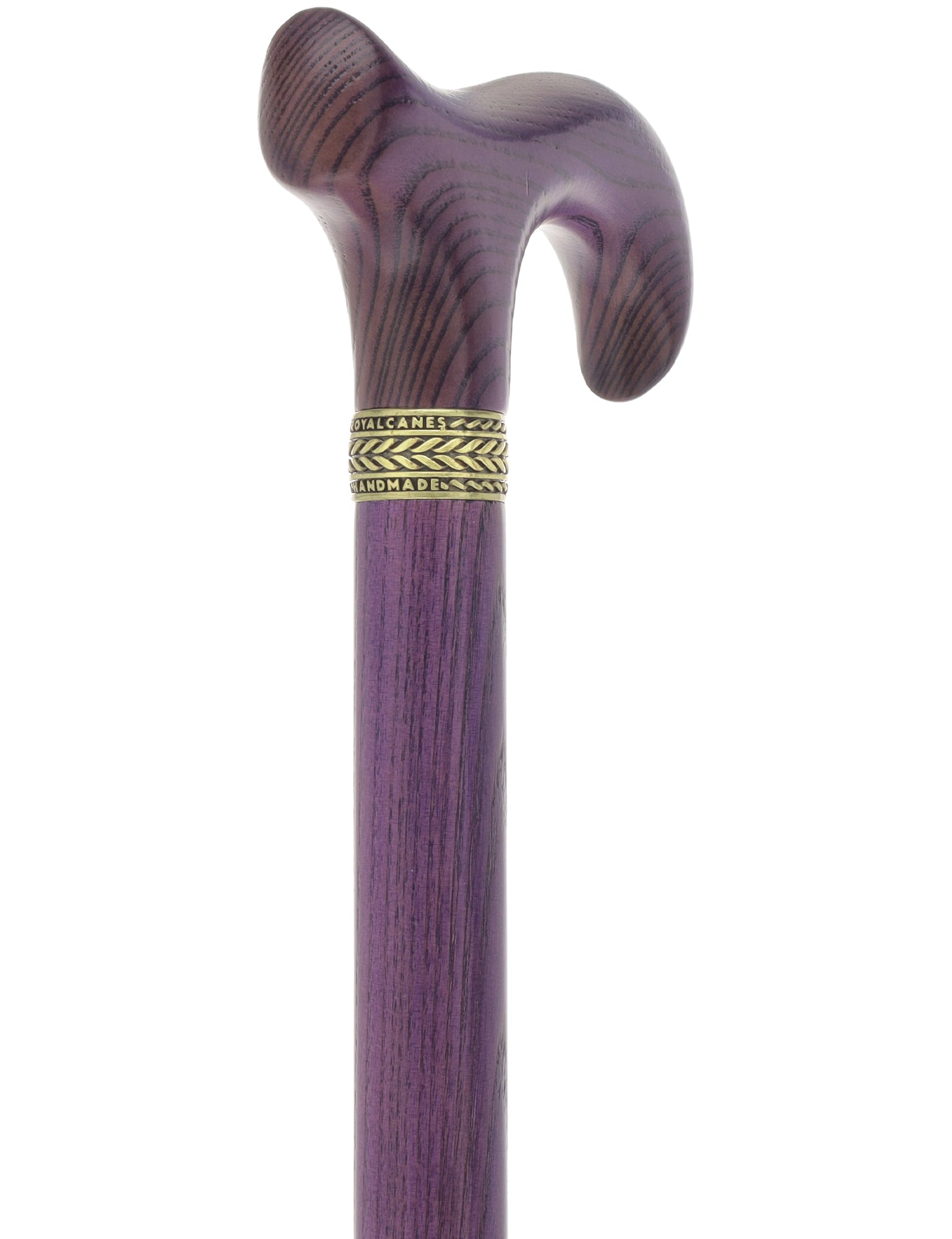 Vivid Purple Derby Cane with Premium Ash Wood Shaft Clearance With Mastercard