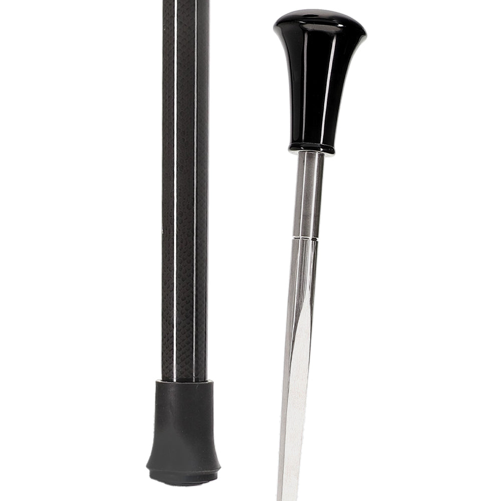 Black Handle with Carbon Fiber Shaft Sword Cane Buy Cheap Sast