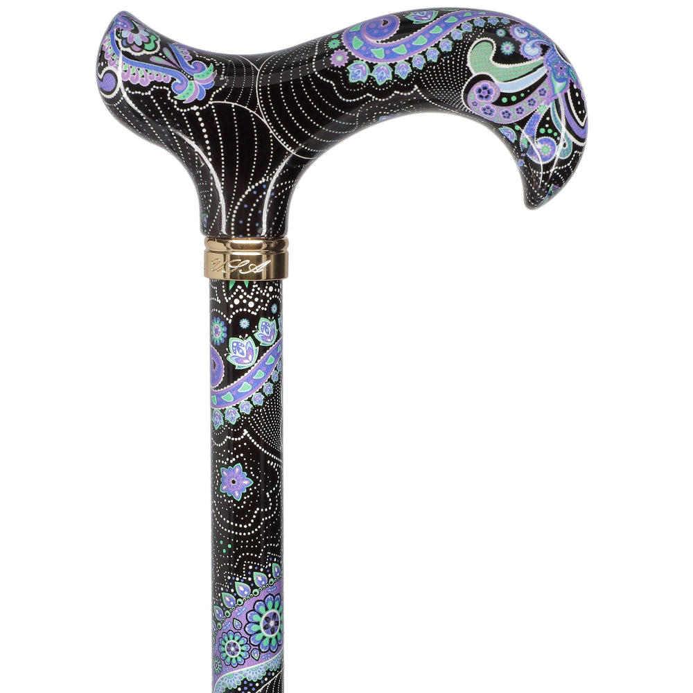 Purple Majesty: Designer Adjustable Cane w/ Patterned Handle Sale Deals