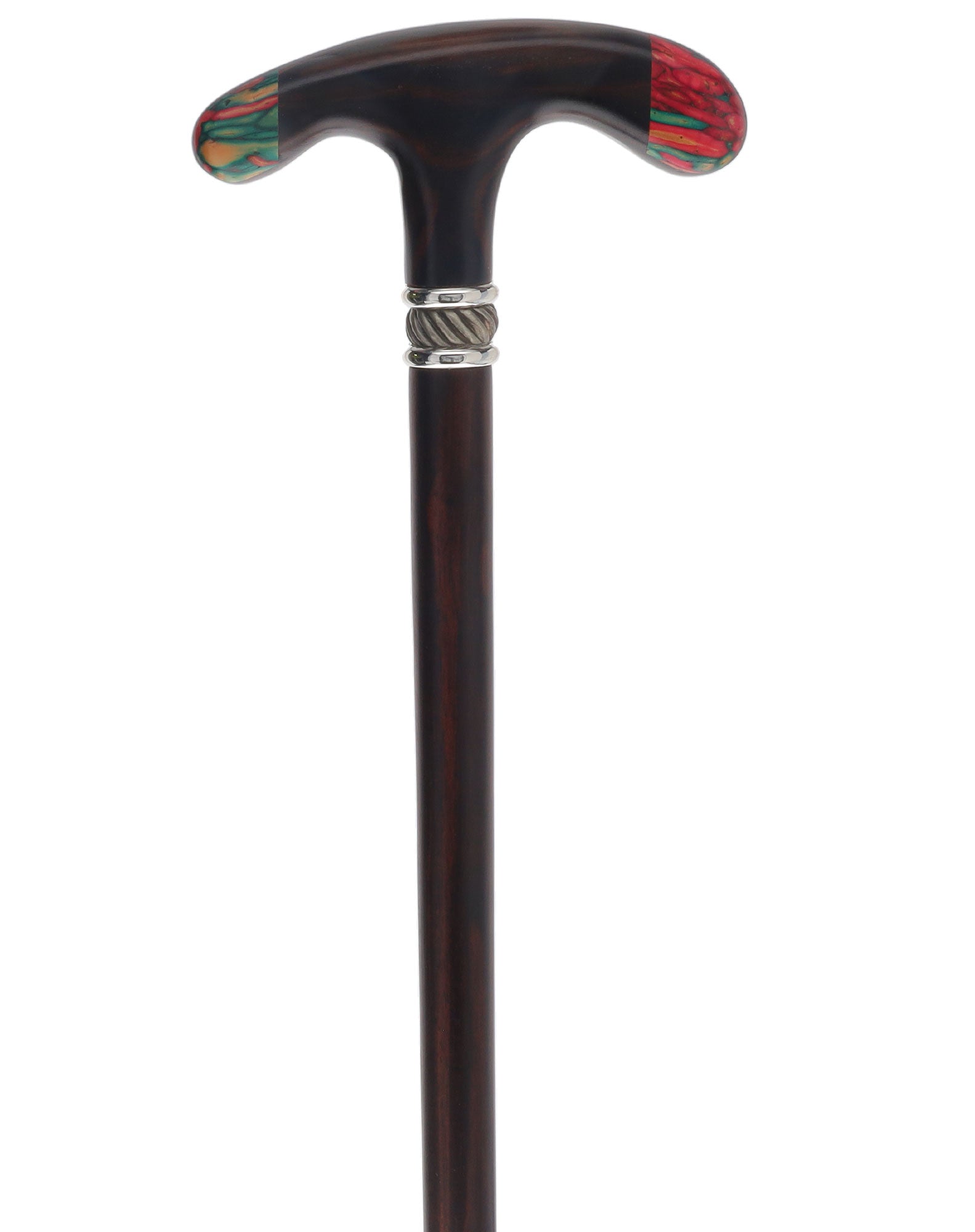 Rare Collectorâs Piece Listing: T shape handle walking cane with color block and Ebony wood Clearance Eastbay