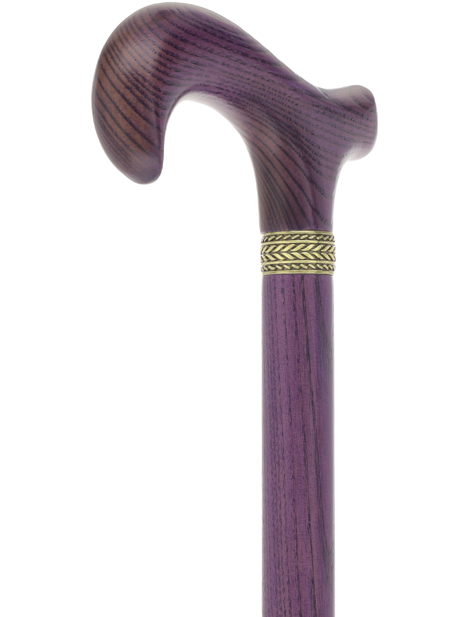 Vivid Purple Derby Cane with Premium Ash Wood Shaft Clearance With Mastercard