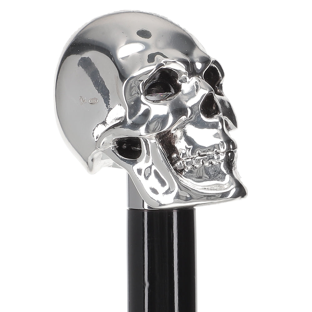 Italian Import: 925r Silver Skull Luxury Walking Stick Cheap Sale Footlocker Pictures