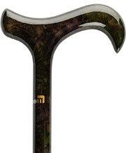 Scratch and Dent Midnight Purple and Green Impressionist Carbon Fiber Adjustable Derby Walking Cane V3031 Discount Explore