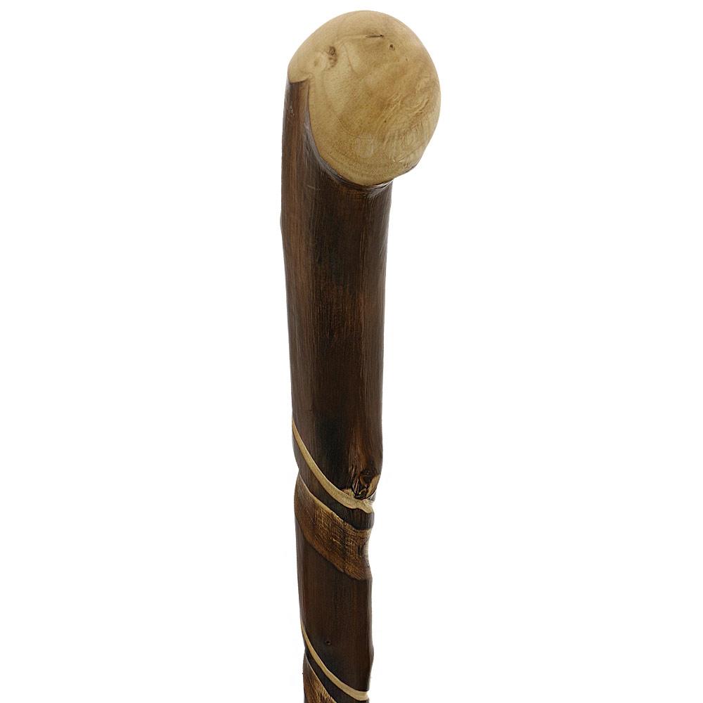 Artisan Crafted: Flamed Chestnut Shaft with Root Knobbed Handle Clearance Amazon