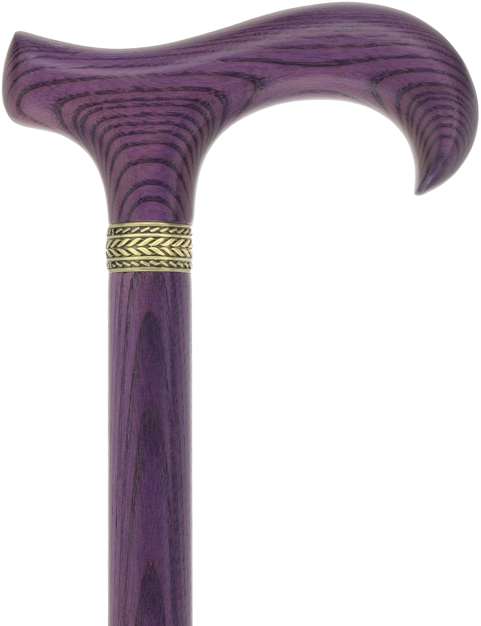 Vivid Purple Derby Cane with Premium Ash Wood Shaft Clearance With Mastercard