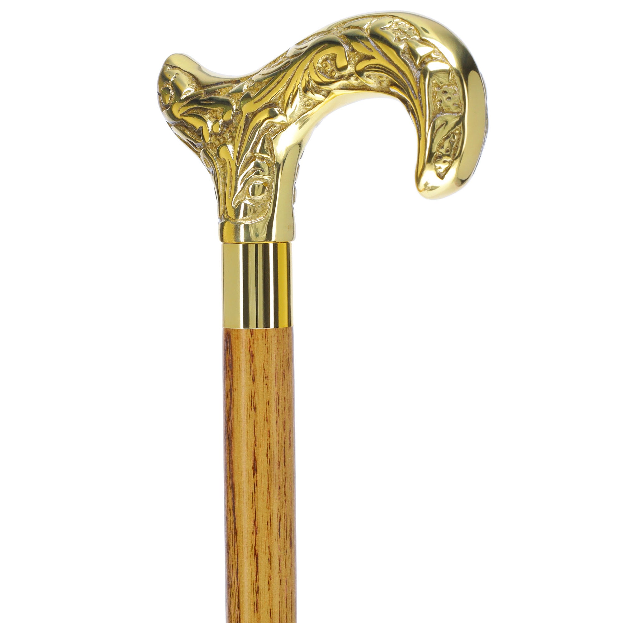 Premium Brass Derby Handle Walking Cane: Custom Shaft & Collar 2025 Cheap Online