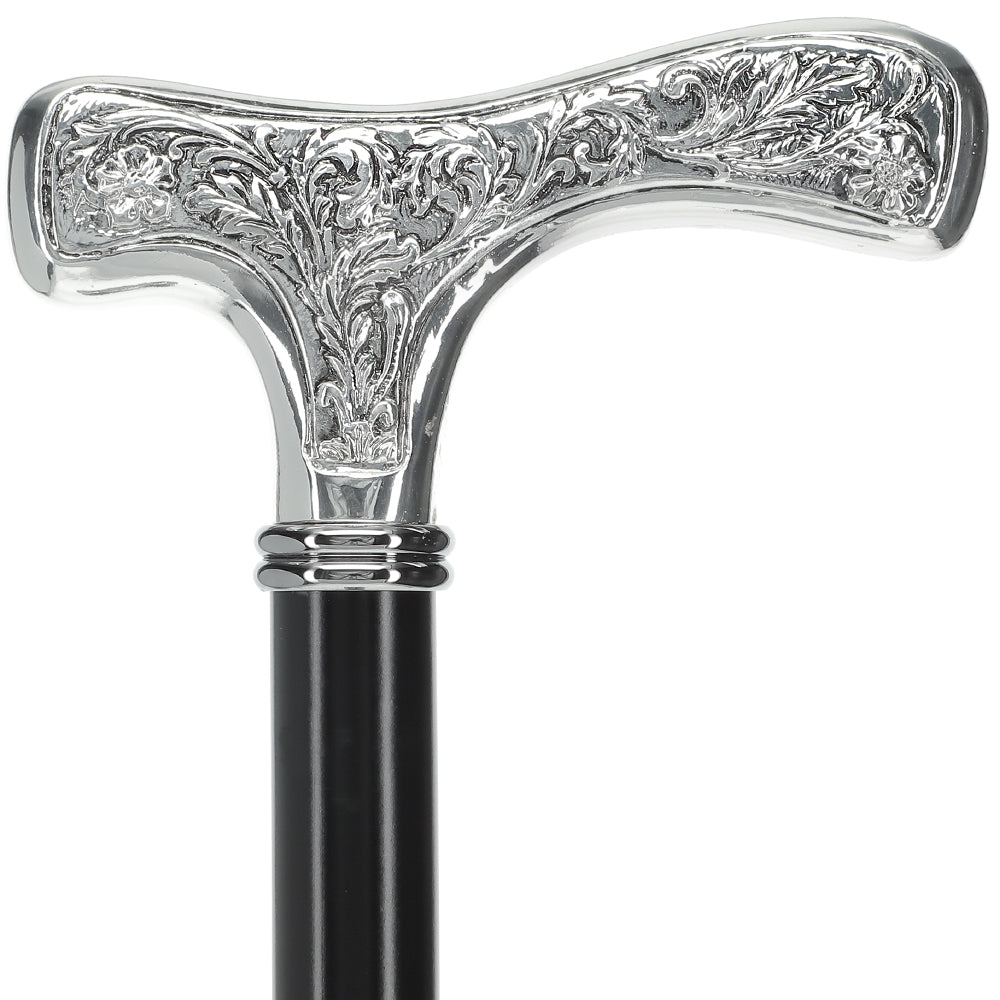 Italian Import: Silver 925r Embossed Fritz Handle Cane Recommend Online