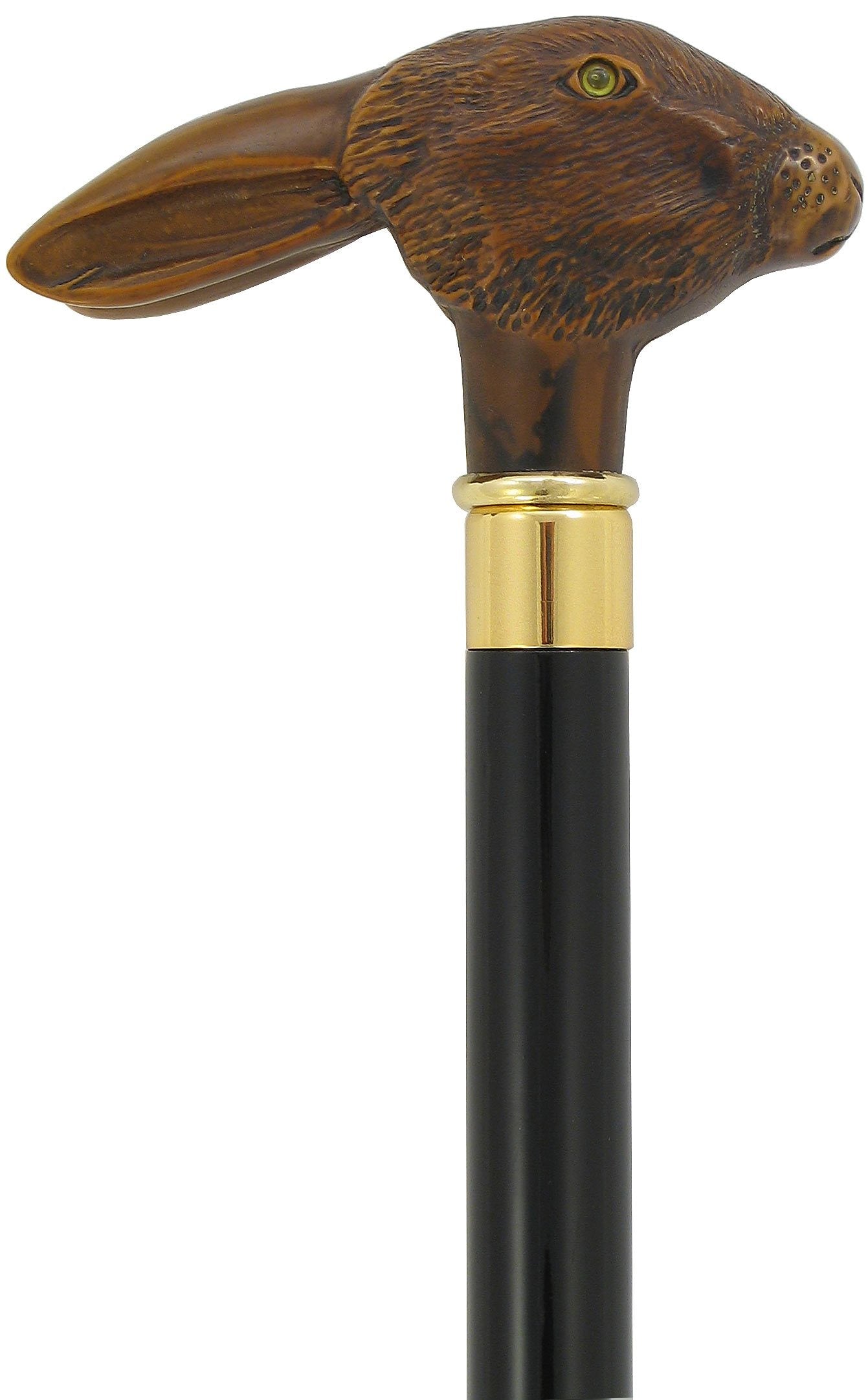 Brown Resin Rabbit Head Walking Cane Many Kinds Of Online