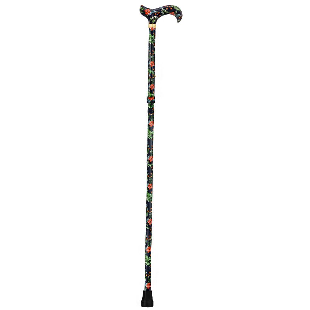 Island Way: Designer Folding Cane with Patterned Handle Visa Payment Cheap Pice