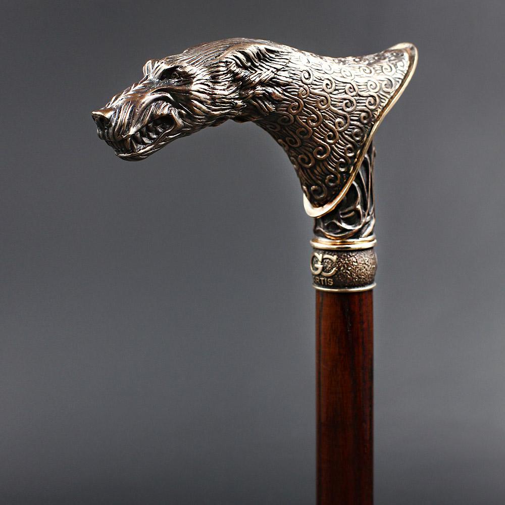 Victorian Wolf: Artisan Intricate Detail Brass Design Cane Cheap Sale 2025 Newest