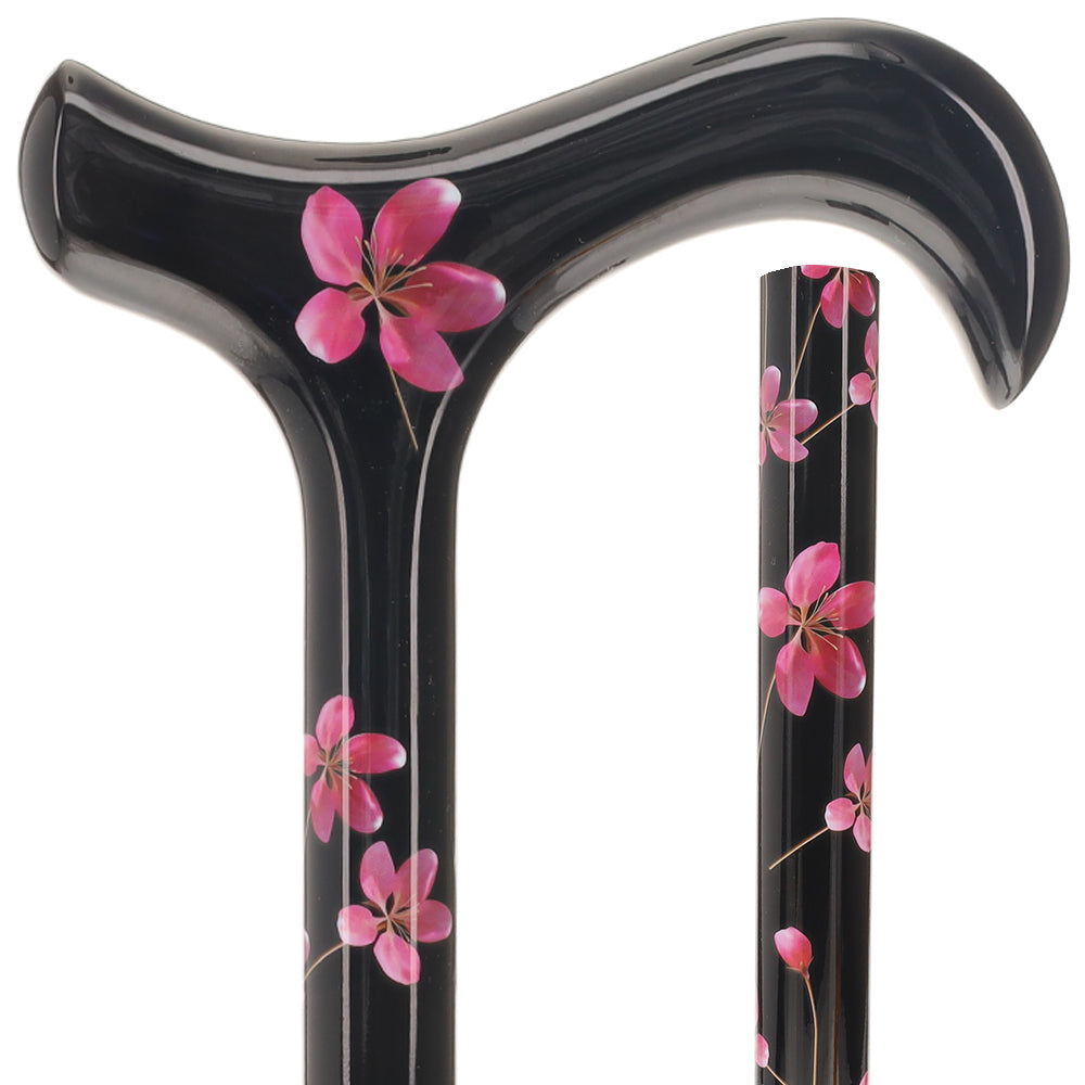 Blossoming Pink Flower Derby Cane - Carbon Fiber Cheap Pice Wholesale