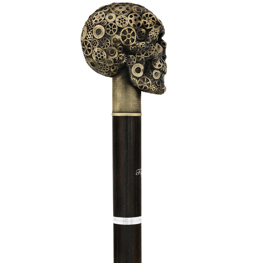 Steampunk Gears & Sword Cane w/ Black Stamina Wood Shaft (Designed by 2 Saints in Paris) Great Deals Cheap Pice