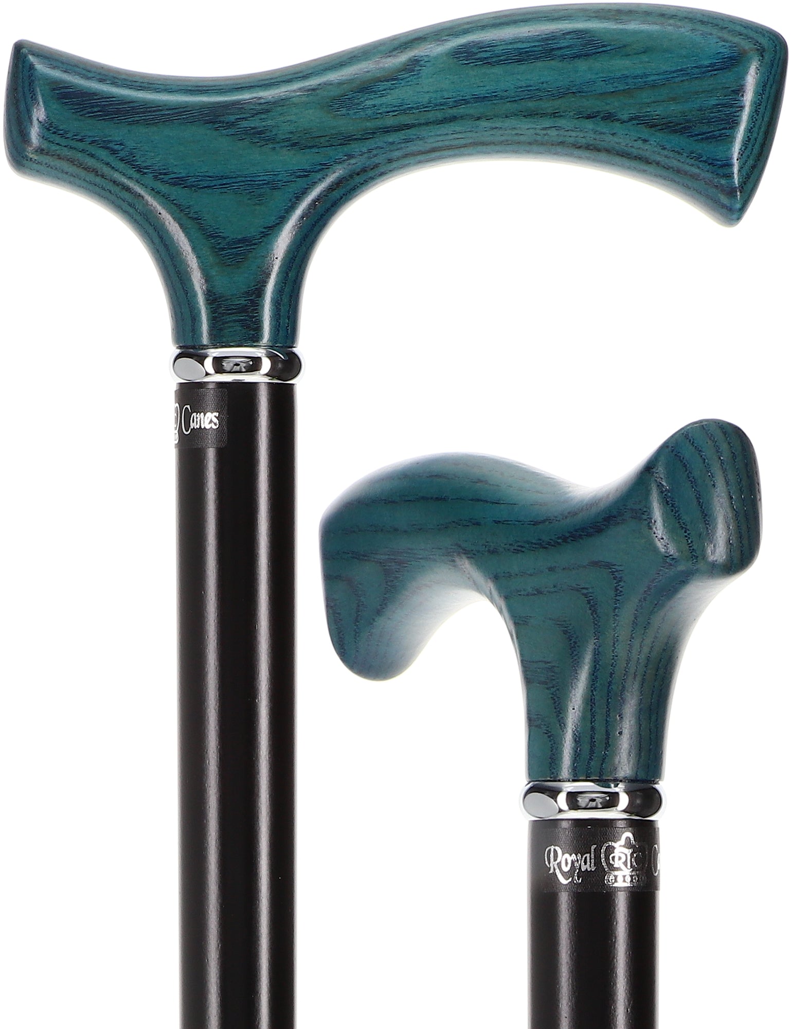 Stylish Blue Denim Fritz Cane, Sleek Black Beechwood Shaft Cheapest For Sale