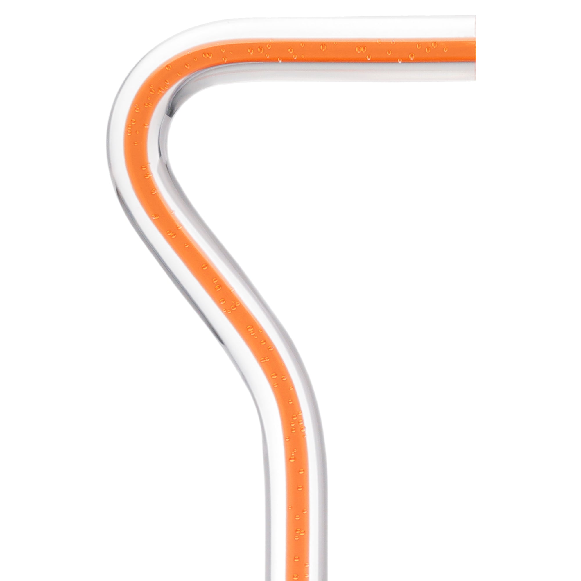 Be Bold Wear Orange Cane: Orange Streak w/ Floating Bubbles in Clear Shaft Cheap Footlocker Finishline