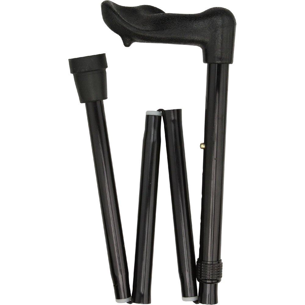 Black Adjustable Folding Cane with Comfort Palm Grip Sale Fashion