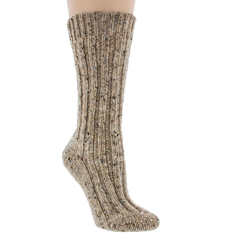 Ladies Bashful Beige Irish Wool Country Socks Cheap Sale 2025 Newest