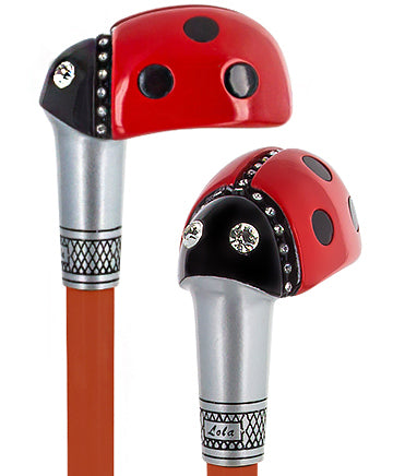 Lady Bug Lola Signature Carbon Fiber Walking Cane - 1 Red Shaft Cheap Websites