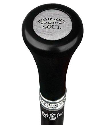 Whiskey Soul Flat Top Walking Stick w/ Black Beechwood Shaft & Pewter Collar 2025 New