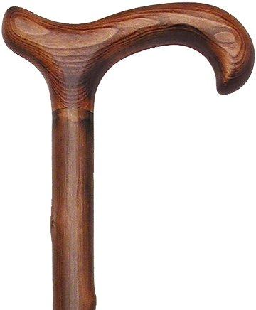 Classic Scorched Chestnut Derby Cane - Chestnut Shaft Free Shipping Best Place