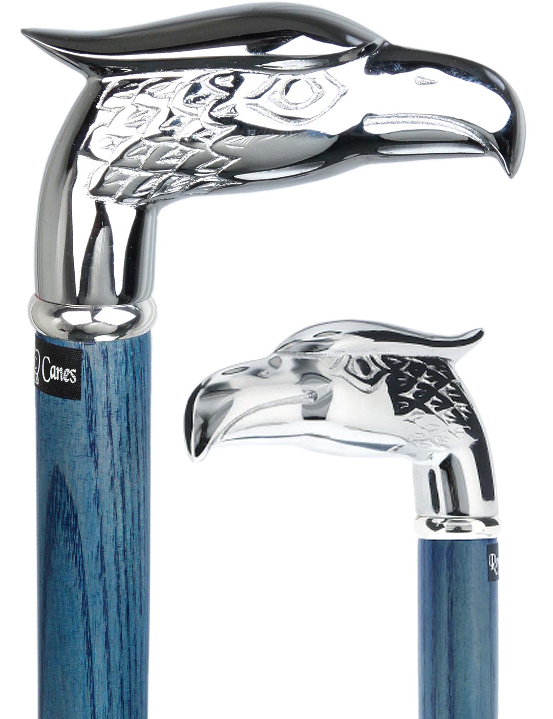 Premium Denim Blue Eagle Cane: Chrome, Patriotic Elegance Clearance Exclusive