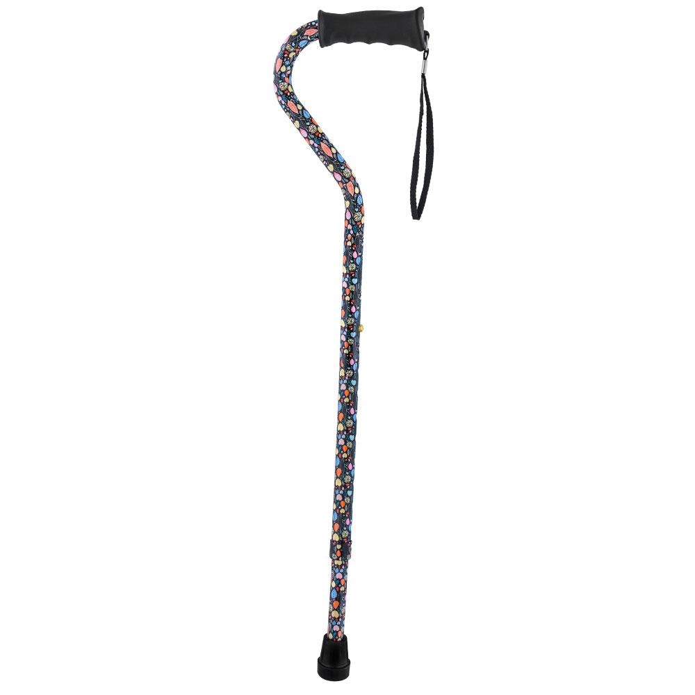 Autumn Leaves Aluminum Convertible Quad Walking Cane with Comfort Grip - Adjustable Shaft Outlet The Cheapest