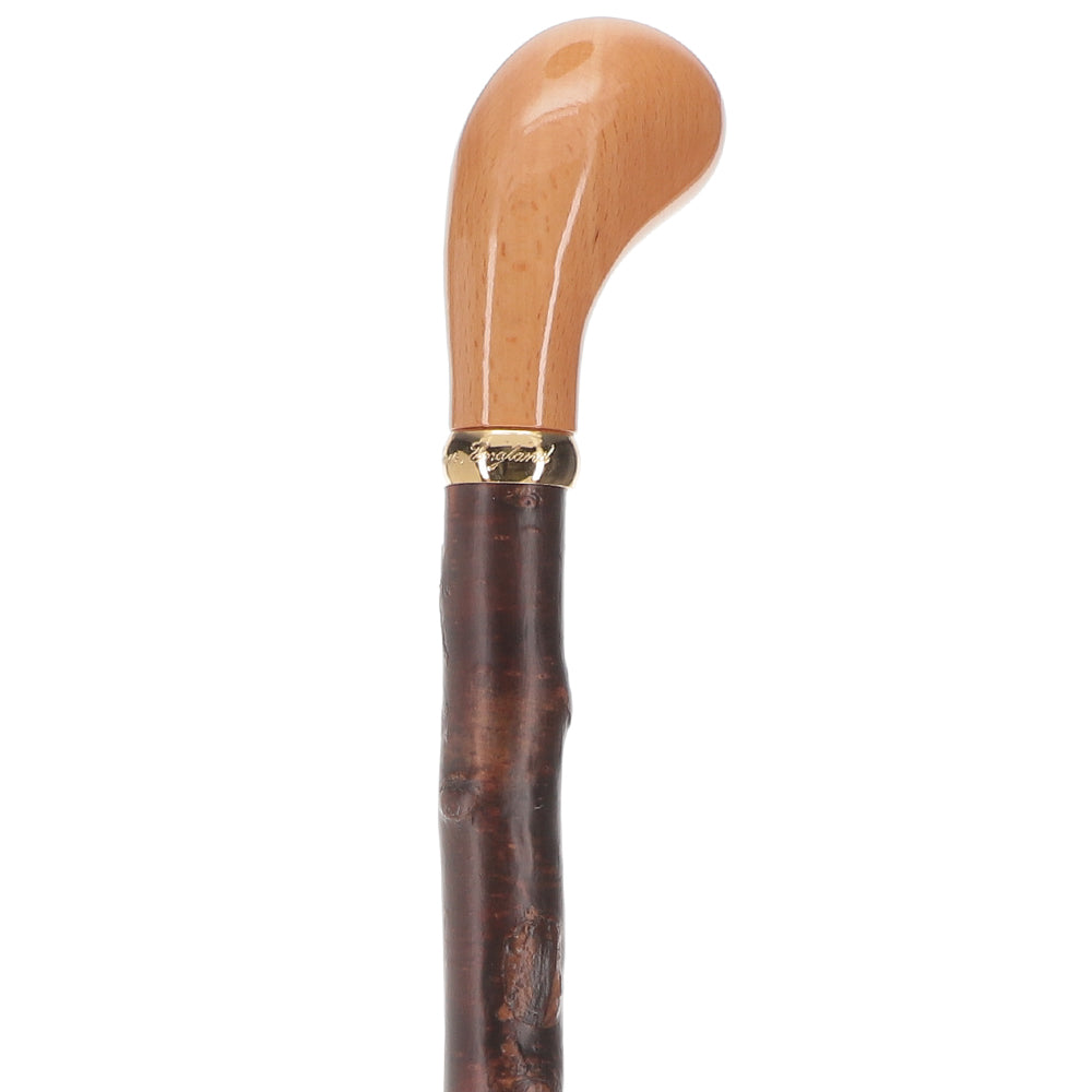 English Knob Walking Stick: Blackthorn Shaft, Brass Collar Clearance Footlocker Finishline