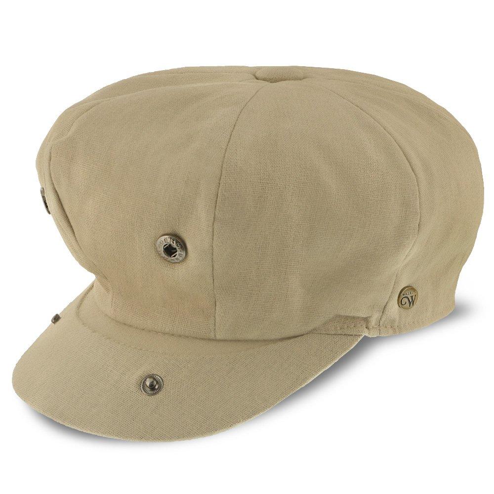 Hampton - Walrus Hats Sand Linen 8 Panel Newsboy Cap Find Great Online