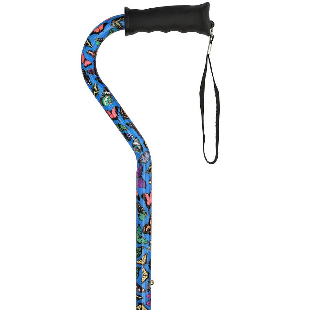 Designer Butterfly Cane: Comfort Grip & SafeTbase, Adjustable Quality From China Cheap