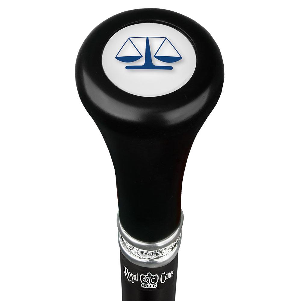 Legal lawyer Flat Top Walking Stick w/ Black Beechwood Shaft & Pewter Collar Sale Footlocker Pictures