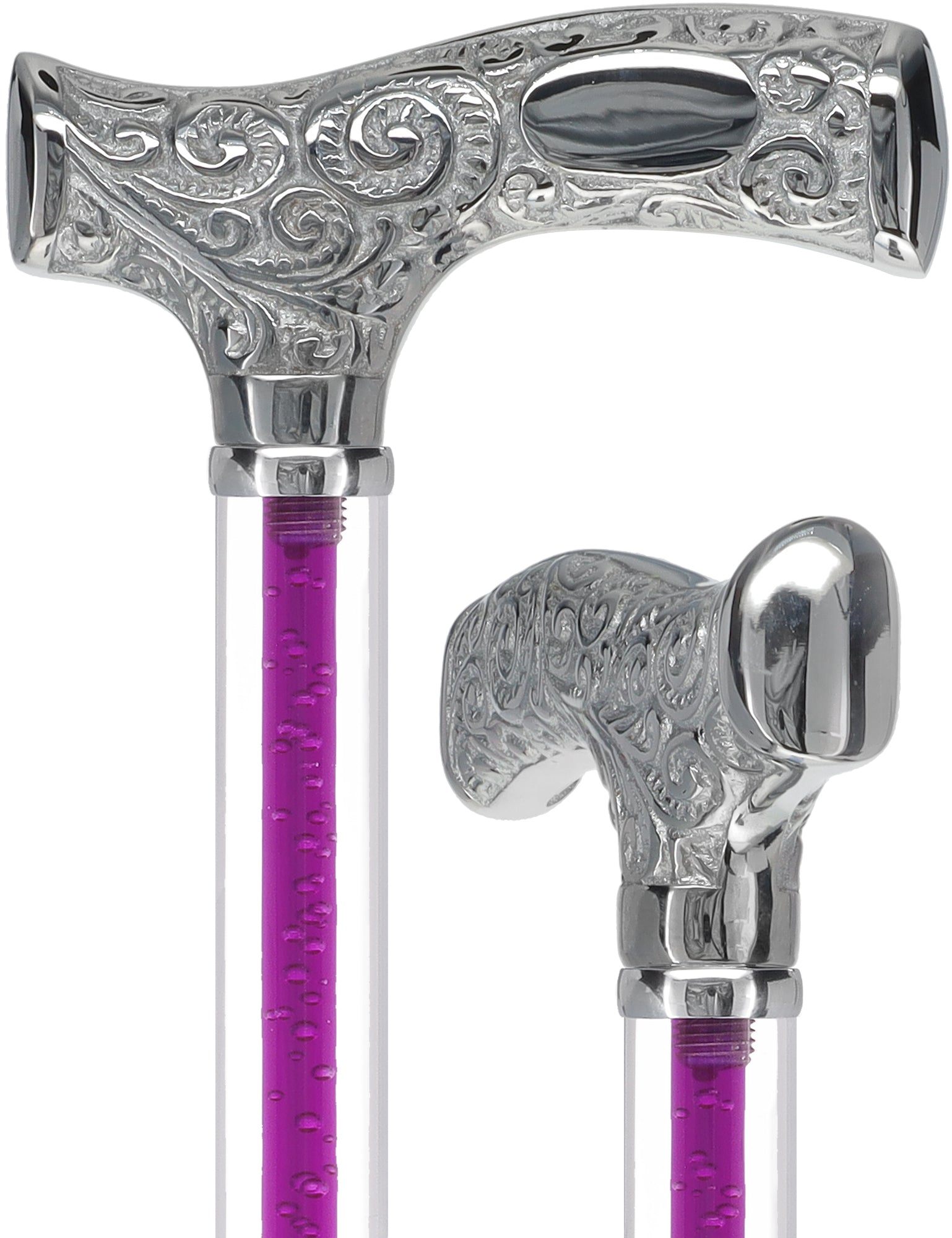 Make It Yours: Color Invisible Clear Shaft w/ Premium Chrome Brass Cane Buy Cheap Outlet