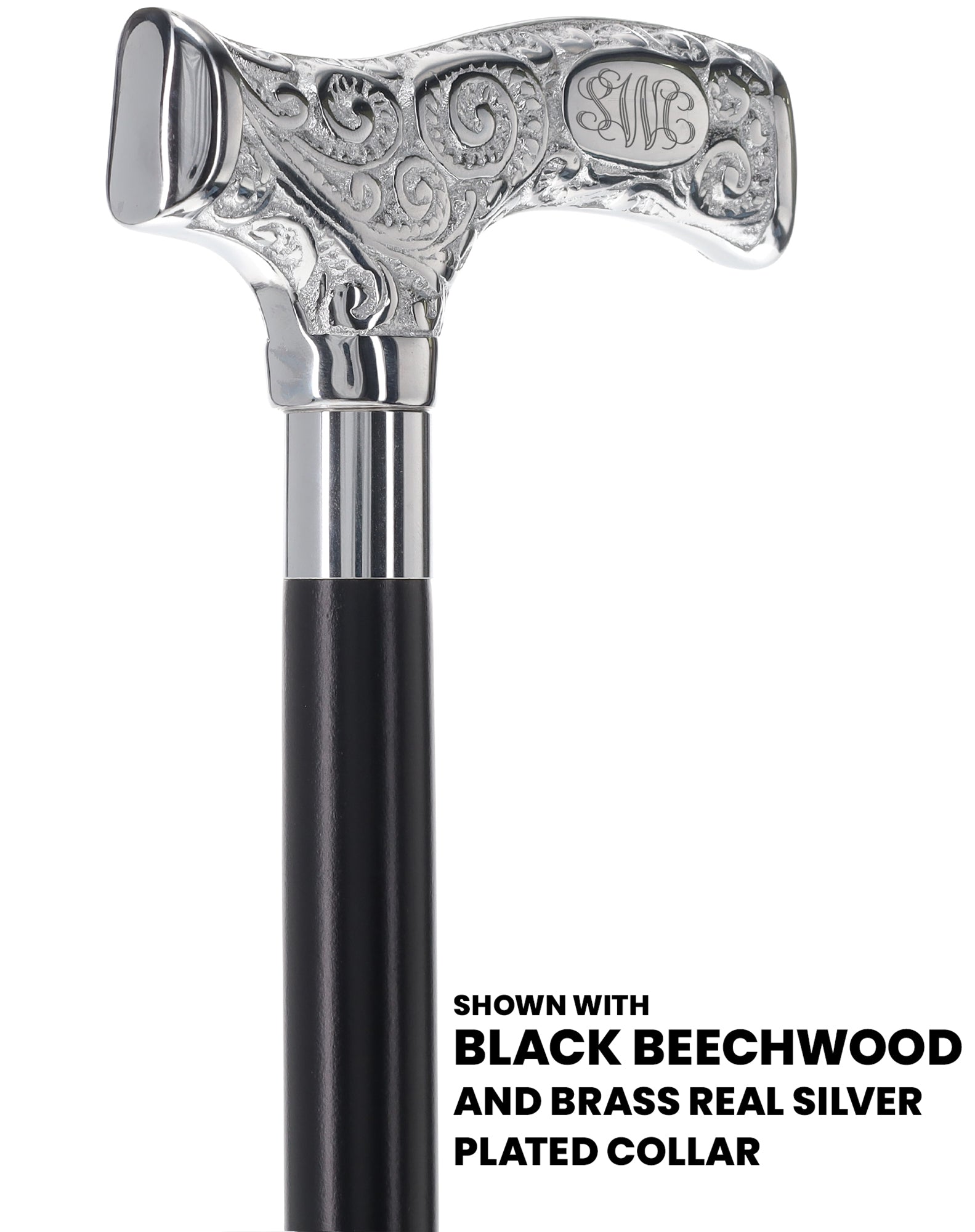 Make It Yours: Premium Chrome Cane w/ Personalized Engraving Pay With Visa For Sale