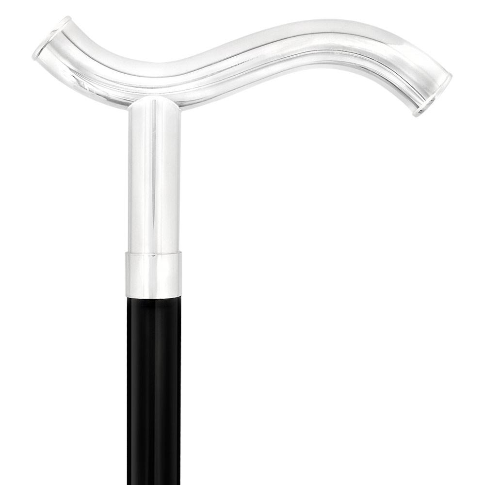 Italian Luxury: 'Soft Whispers' Cane, Crafted in 925r Silver Outlet Lowest Pice